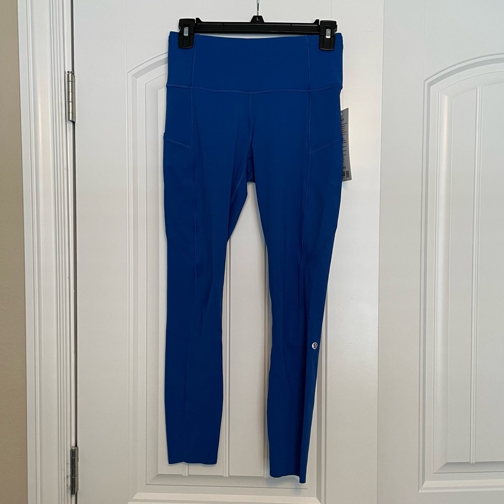 NWT Lululemon Fast and Free High Rise 25” Symphony Blue Leggings